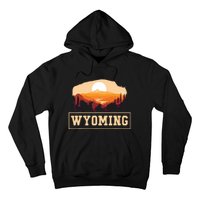 Wyoming State Map Wyomingites Usa America United States Hoodie