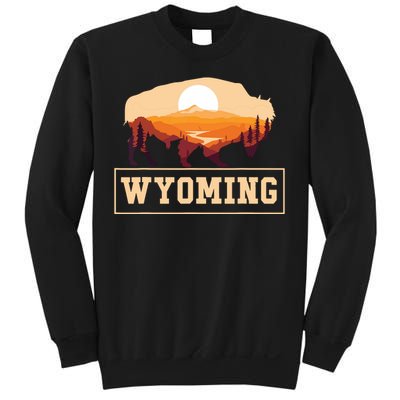 Wyoming State Map Wyomingites Usa America United States Sweatshirt