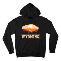 Wyoming State Map Wyomingites Usa America United States Tall Hoodie