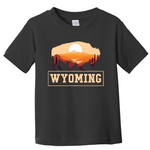 Wyoming State Map Wyomingites Usa America United States Toddler T-Shirt