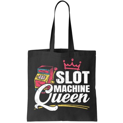 Wo Slot Machine Queen Casino Gambling Roulette Games Gambler Tote Bag