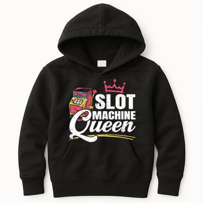 Wo Slot Machine Queen Casino Gambling Roulette Games Gambler Kids Hoodie