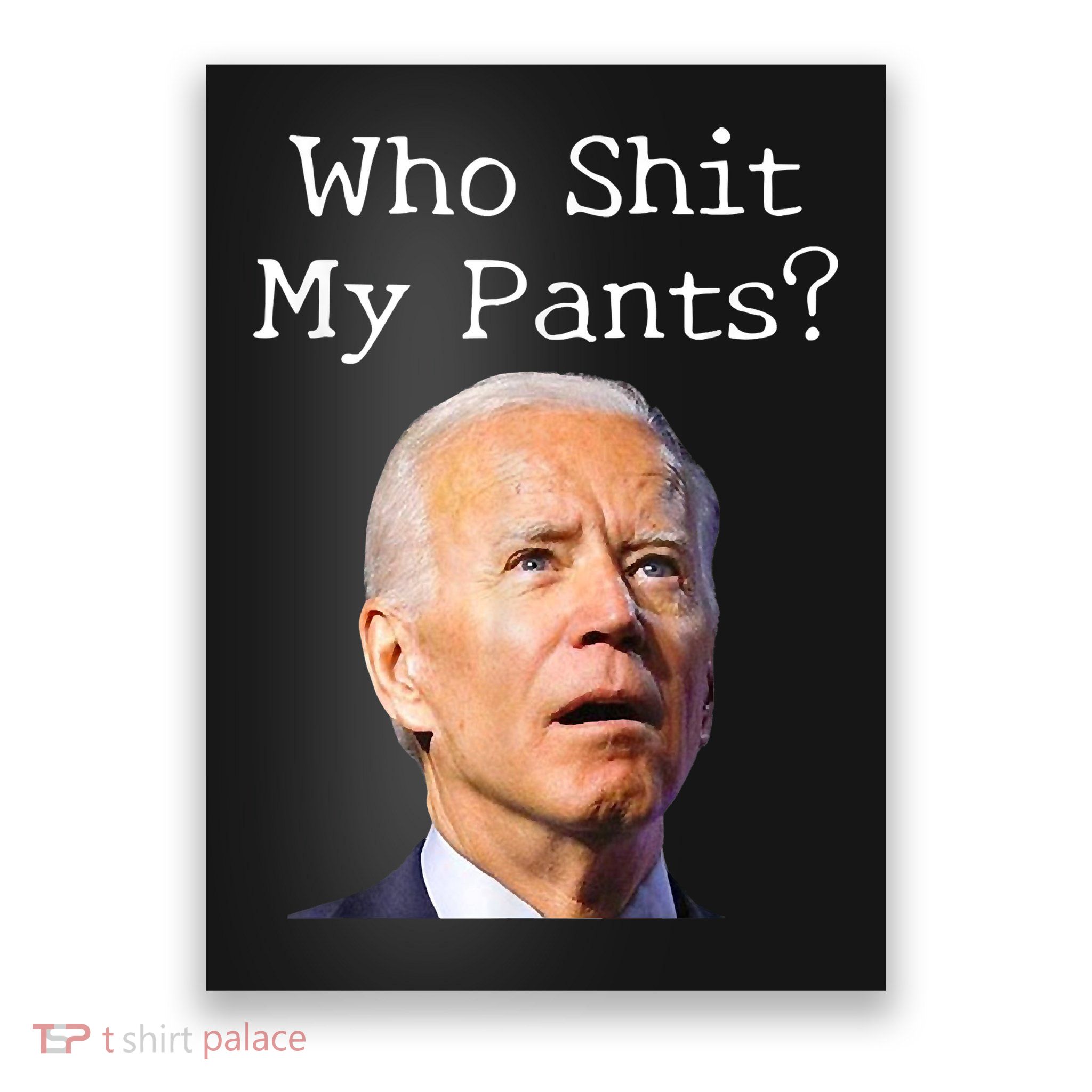 Who Shit My Pants Funny Anti Joe Biden Poster