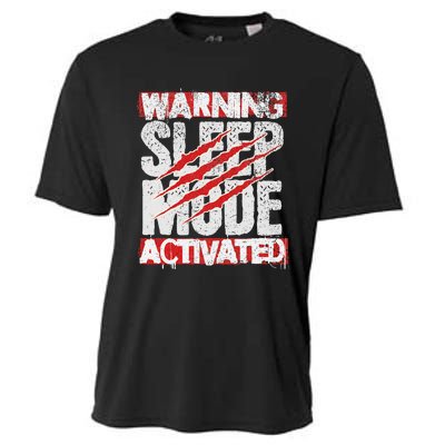 Warning Sleep Mode Activated Nap Like A Pro Stylish Cooling Performance Crew T-Shirt