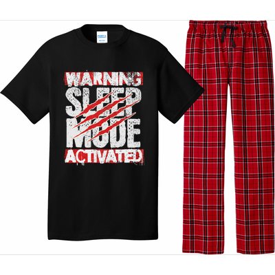 Warning Sleep Mode Activated Nap Like A Pro Stylish Pajama Set