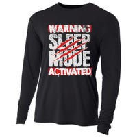 Warning Sleep Mode Activated Nap Like A Pro Stylish Cooling Performance Long Sleeve Crew