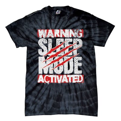 Warning Sleep Mode Activated Nap Like A Pro Stylish Tie-Dye T-Shirt