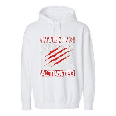 Warning Sleep Mode Activated Nap Like A Pro Stylish Garment-Dyed Fleece Hoodie