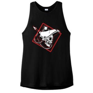 Welder Skull Mig Welding Funny Welding Ladies PosiCharge Tri-Blend Wicking Tank