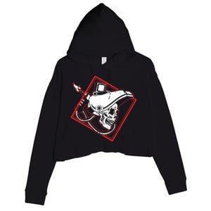 Welder Skull Mig Welding Funny Welding Crop Fleece Hoodie