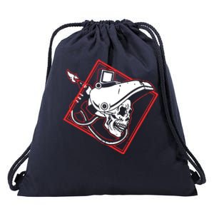 Welder Skull Mig Welding Funny Welding Drawstring Bag