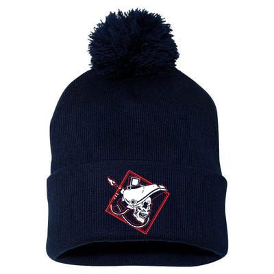 Welder Skull Mig Welding Funny Welding Pom Pom 12in Knit Beanie