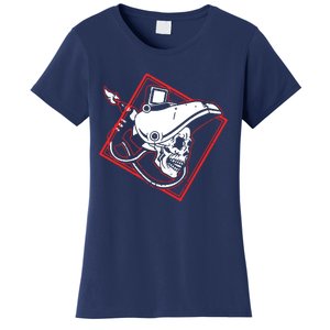 Welder Skull Mig Welding Funny Welding Women's T-Shirt