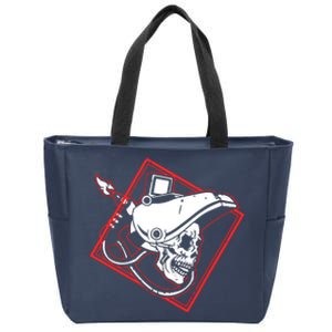 Welder Skull Mig Welding Funny Welding Zip Tote Bag