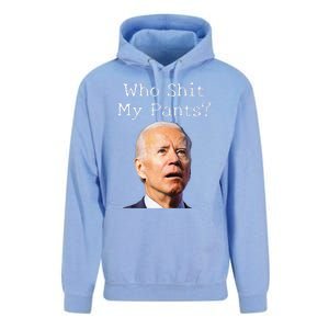 Who Shit My Pants Funny Anti Joe biden  Unisex Surf Hoodie