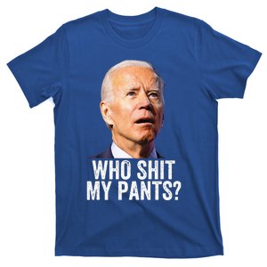 Who Shit My Pants Anti Joe Biden Tee Funny Conservative T-Shirt