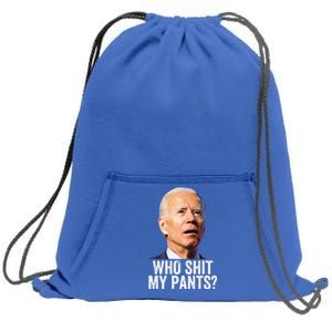 Who Shit My Pants Anti Joe Biden Tee Funny Conservative Sweatshirt Cinch Pack Bag