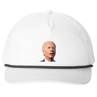 Who Shit My Pants Funny Anti Joe Biden Snapback Five-Panel Rope Hat