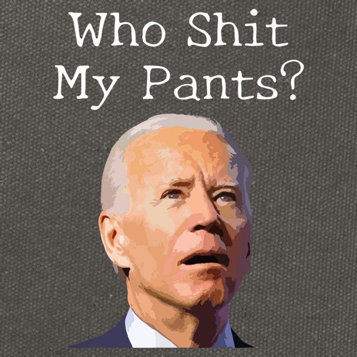Who Shit My Pants Funny Anti Joe Biden Cotton Canvas Backpack