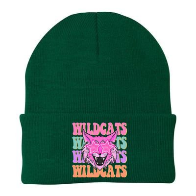 Wildcats School Mascot Sport Mom Wildcats Knit Cap Winter Beanie