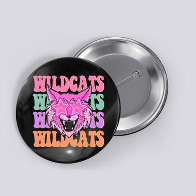 Wildcats School Mascot Sport Mom Wildcats Button