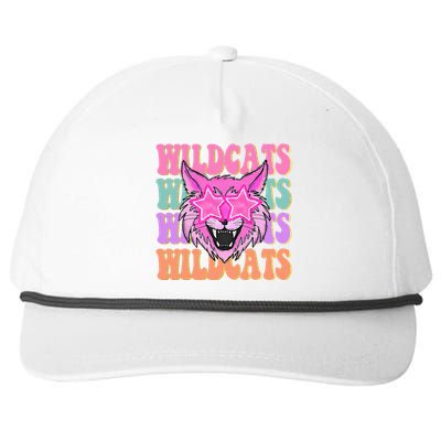 Wildcats School Mascot Sport Mom Wildcats Snapback Five-Panel Rope Hat