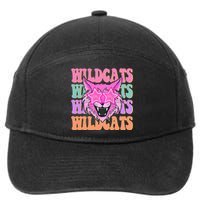 Wildcats School Mascot Sport Mom Wildcats 7-Panel Snapback Hat