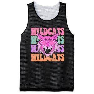 Wildcats School Mascot Sport Mom Wildcats Mesh Reversible Basketball Jersey Tank