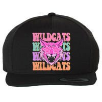 Wildcats School Mascot Sport Mom Wildcats Wool Snapback Cap