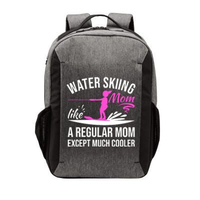 Water Skiing Mom Like A Regular Mom Gift Vintage Water Ski Gift Vector Backpack