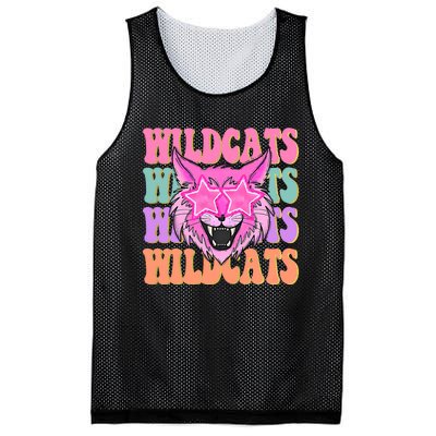 Wildcats School Mascot Mesh Reversible Basketball Jersey Tank