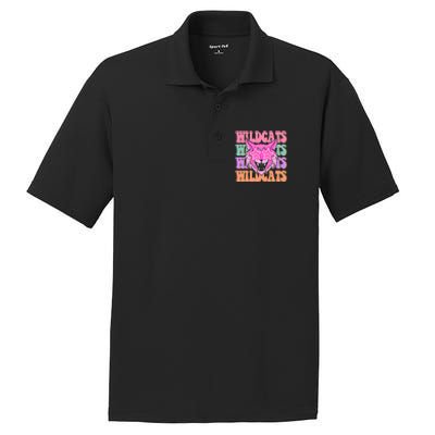 Wildcats School Mascot PosiCharge RacerMesh Polo