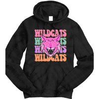 Wildcats School Mascot Tie Dye Hoodie