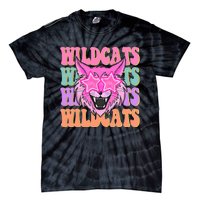 Wildcats School Mascot Tie-Dye T-Shirt