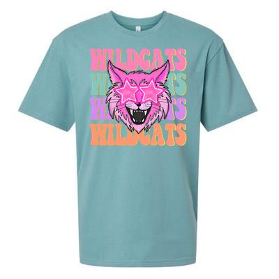 Wildcats School Mascot Sueded Cloud Jersey T-Shirt