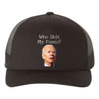 Who Shit My Pants Funny Anti Joe Biden Yupoong Adult 5-Panel Trucker Hat