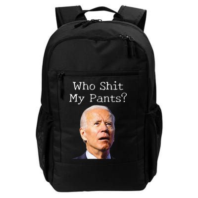 Who Shit My Pants Funny Anti Joe Biden Backpack