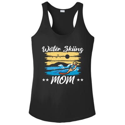 Water Skiing Mom Waterskiing Water Skiing Mothers Day Gift Ladies PosiCharge Competitor Racerback Tank