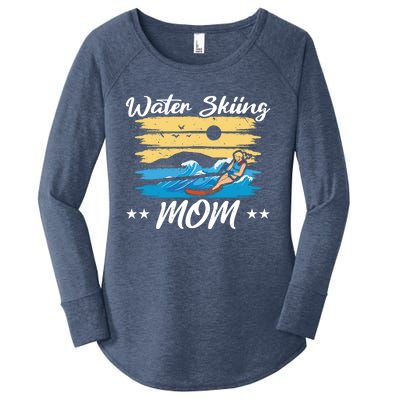 Water Skiing Mom Waterskiing Water Skiing Mothers Day Gift Women's Perfect Tri Tunic Long Sleeve Shirt