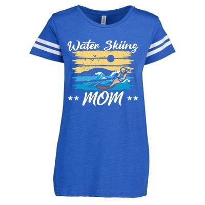 Water Skiing Mom Waterskiing Water Skiing Mothers Day Gift Enza Ladies Jersey Football T-Shirt