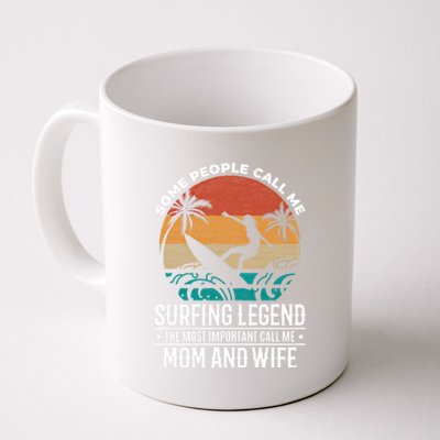 Water Surfer Mom Water Surfing Mama Surfing Funny Gift Coffee Mug