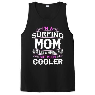 Wo Surfing Mom Cute Sporting Mom Gift PosiCharge Competitor Tank