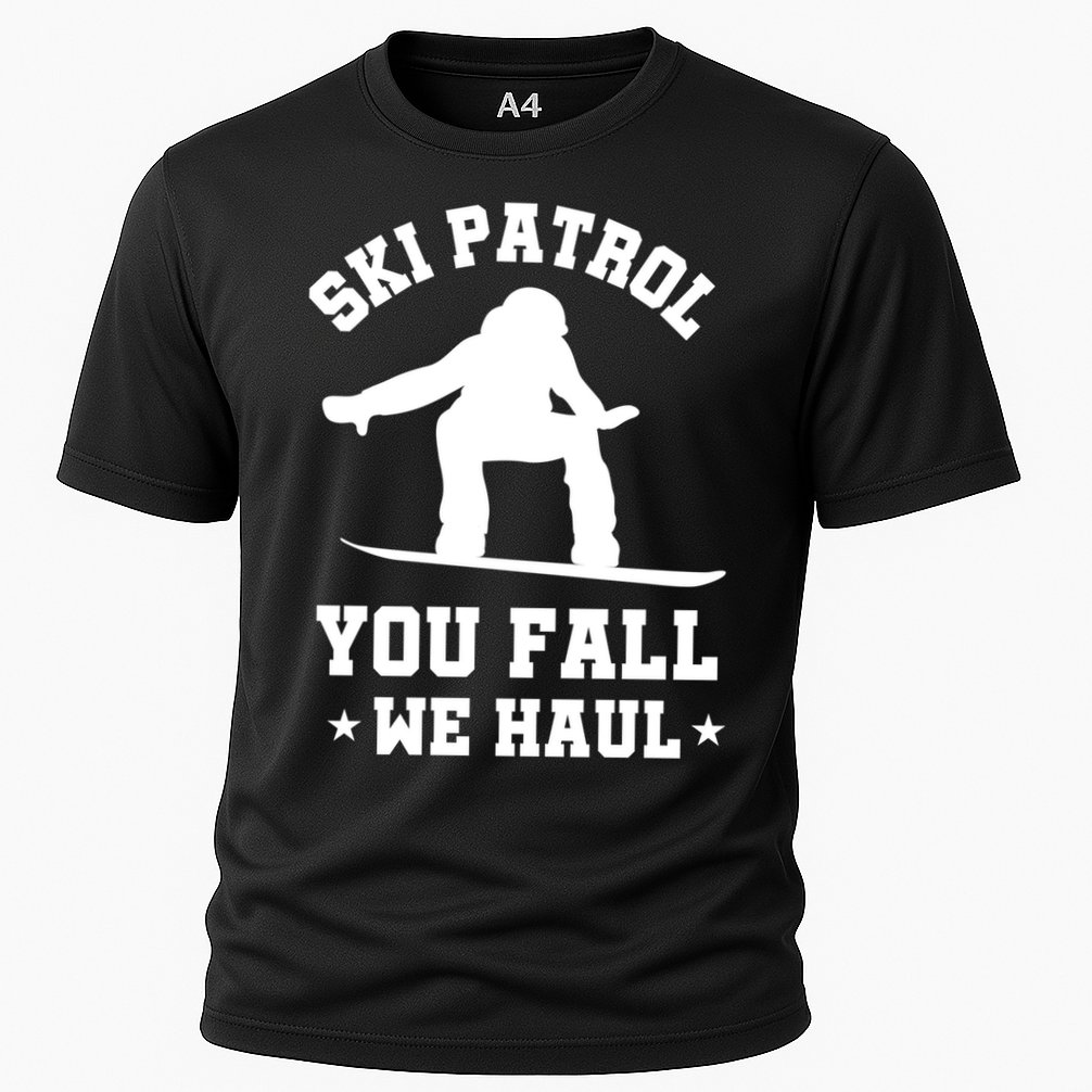 Winter Skiing Meaningful Gift Funny Ski Patrol Winter Sports Great Gift Cooling Performance Crew T-Shirt