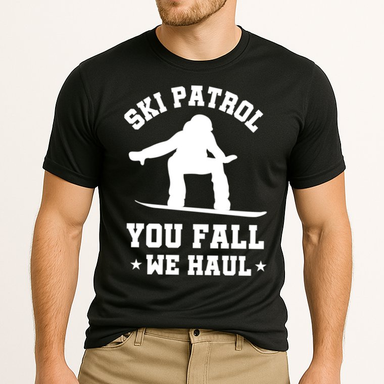 Winter Skiing Meaningful Gift Funny Ski Patrol Winter Sports Great Gift Cooling Performance Crew T-Shirt