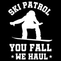 Winter Skiing Meaningful Gift Funny Ski Patrol Winter Sports Great Gift Cooling Performance Crew T-Shirt