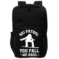 Winter Skiing Meaningful Gift Funny Ski Patrol Winter Sports Great Gift Impact Tech Backpack