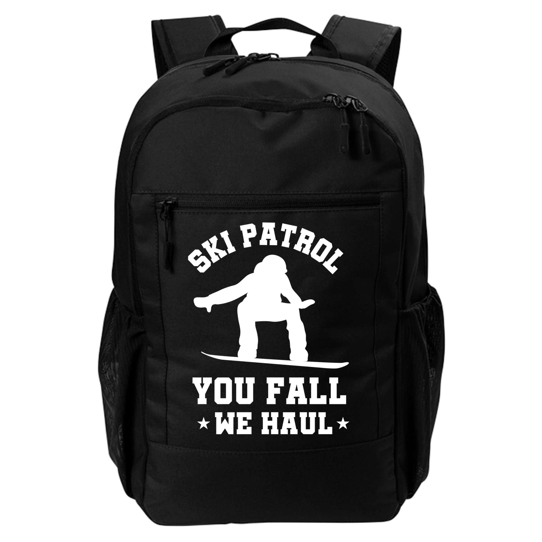 Winter Skiing Meaningful Gift Funny Ski Patrol Winter Sports Great Gift Backpack
