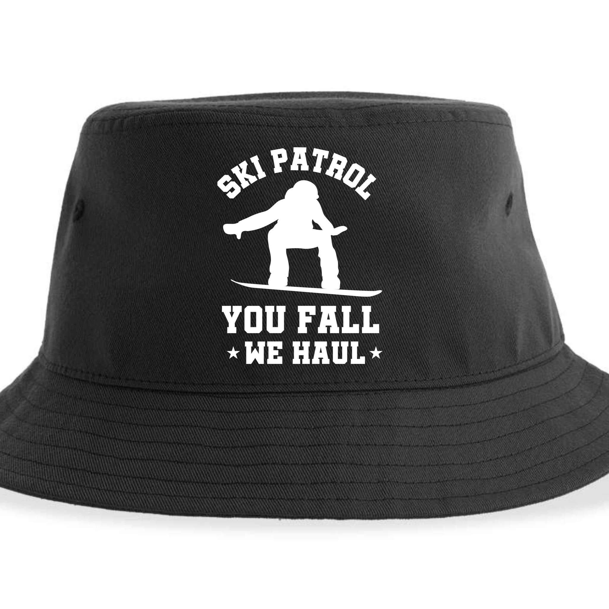 Winter Skiing Meaningful Gift Funny Ski Patrol Winter Sports Great Gift Sustainable Bucket Hat