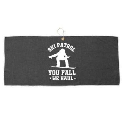 Winter Skiing Meaningful Gift Funny Ski Patrol Winter Sports Great Gift Large Microfiber Waffle Golf Towel