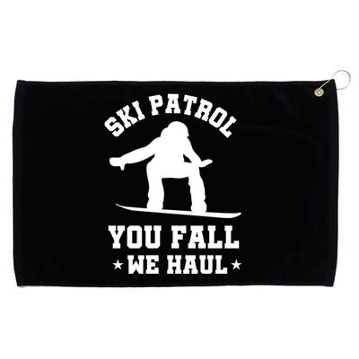 Winter Skiing Meaningful Gift Funny Ski Patrol Winter Sports Great Gift Grommeted Golf Towel